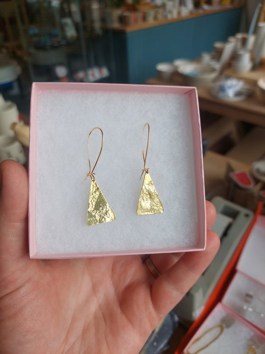 Earrings by Daki Daki Triangular